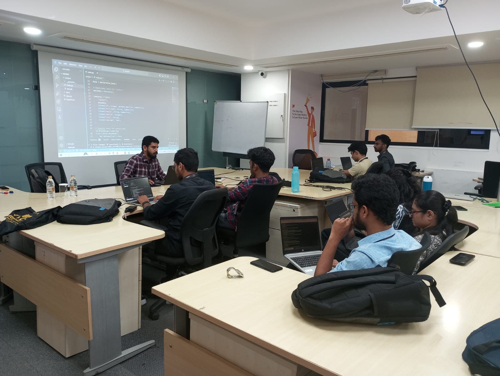 Interactive training session